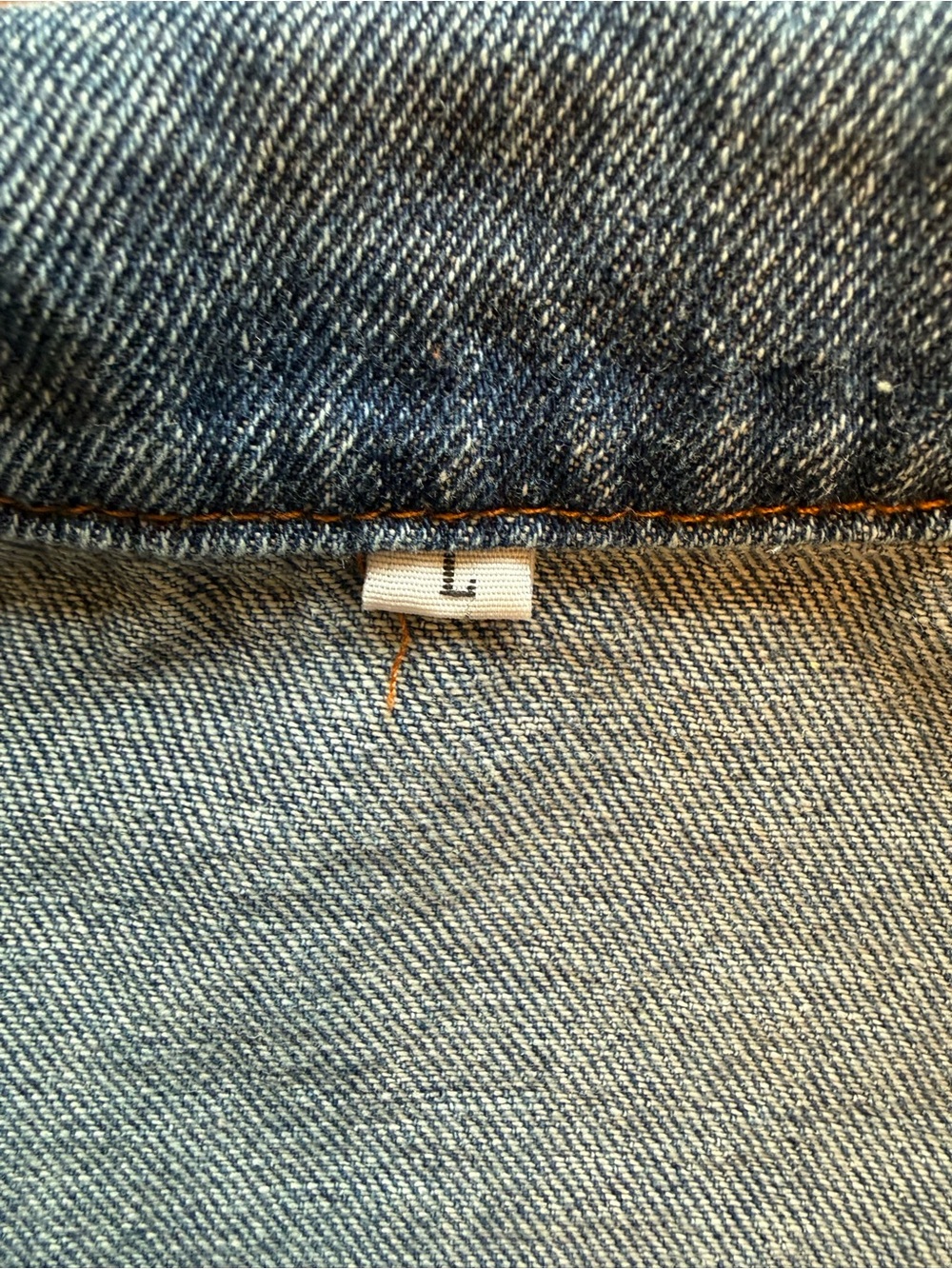 Denim Jacket with Southwestern blanket inset - Picture 5 of 10
